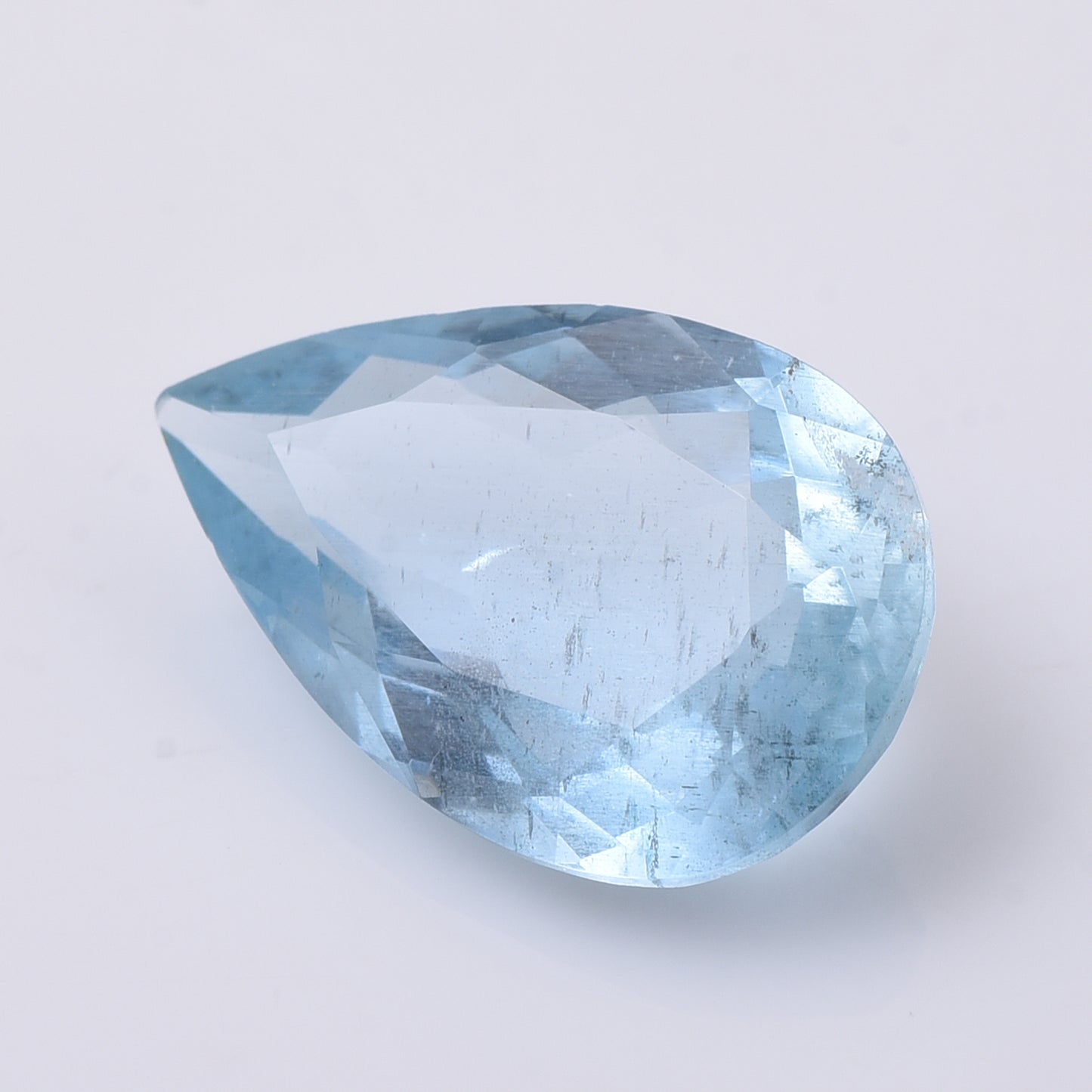 4.49 Natural Beryl Aquamarine Pear Mixed Cut Gemstone