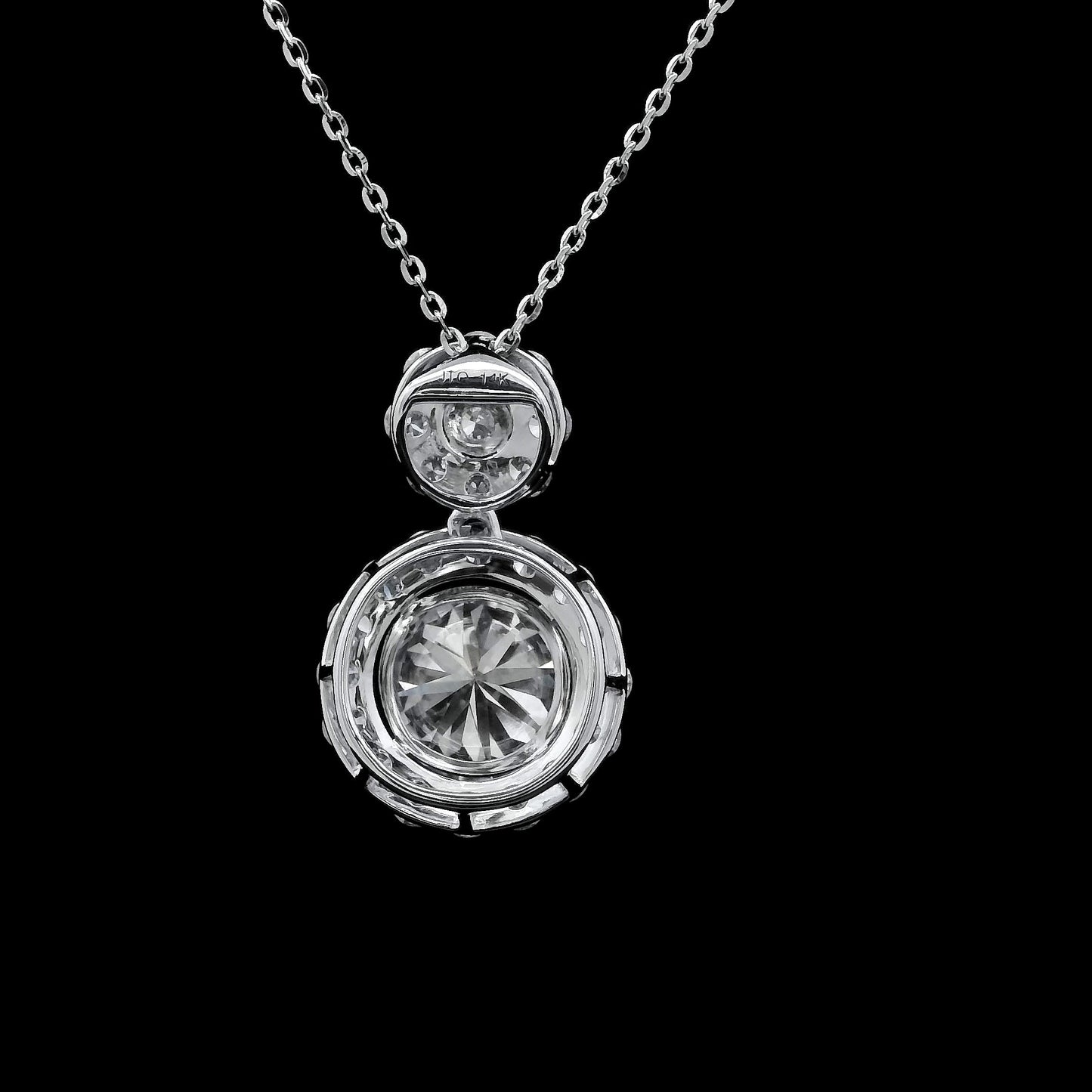 2.50 Carats Lab Grown Diamond 14K Gold Pendant