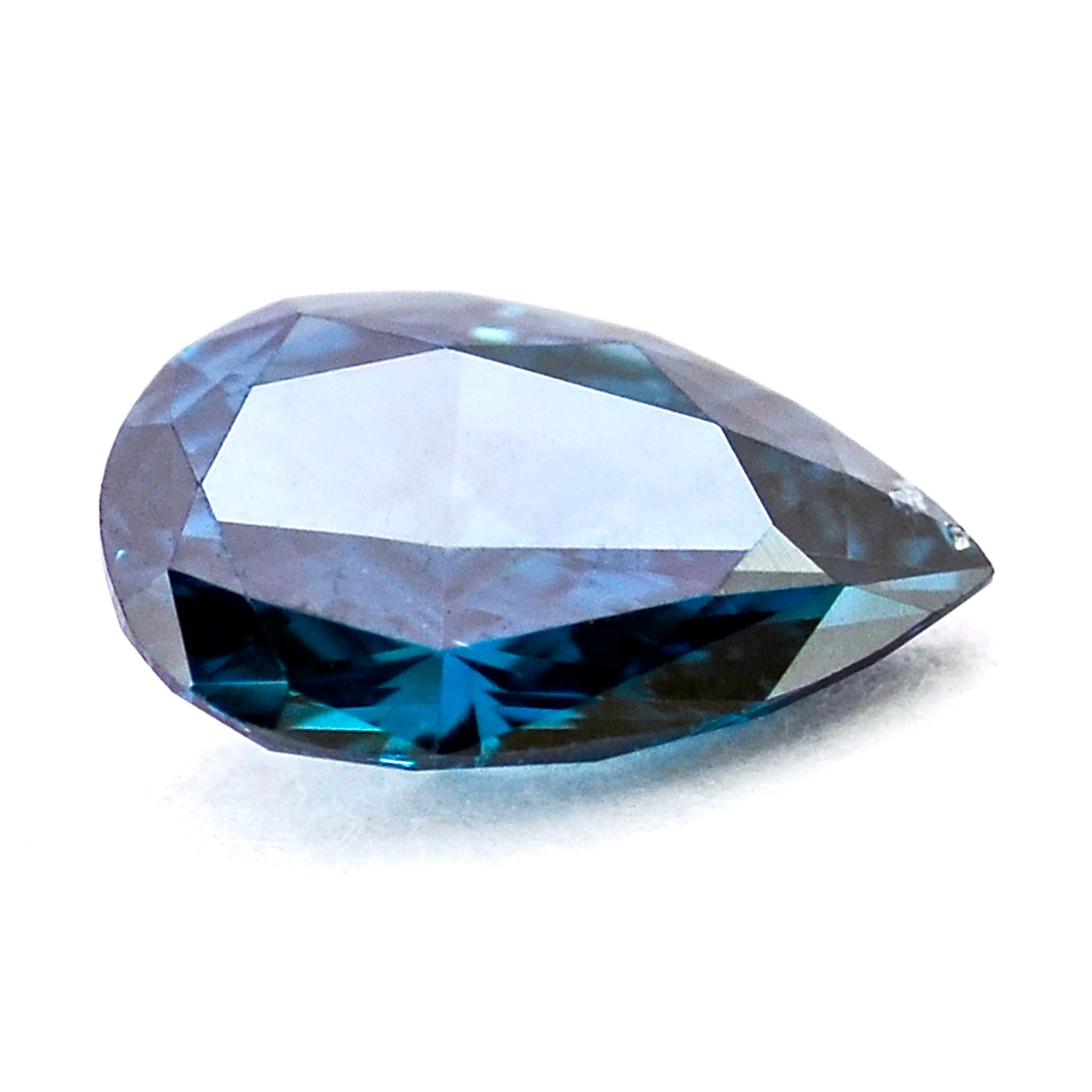 0.28 Blue Diamond Pear Loose Diamond
