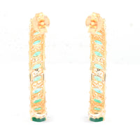 2.23 Ct Marquise Emerald 14K Gold Earrings