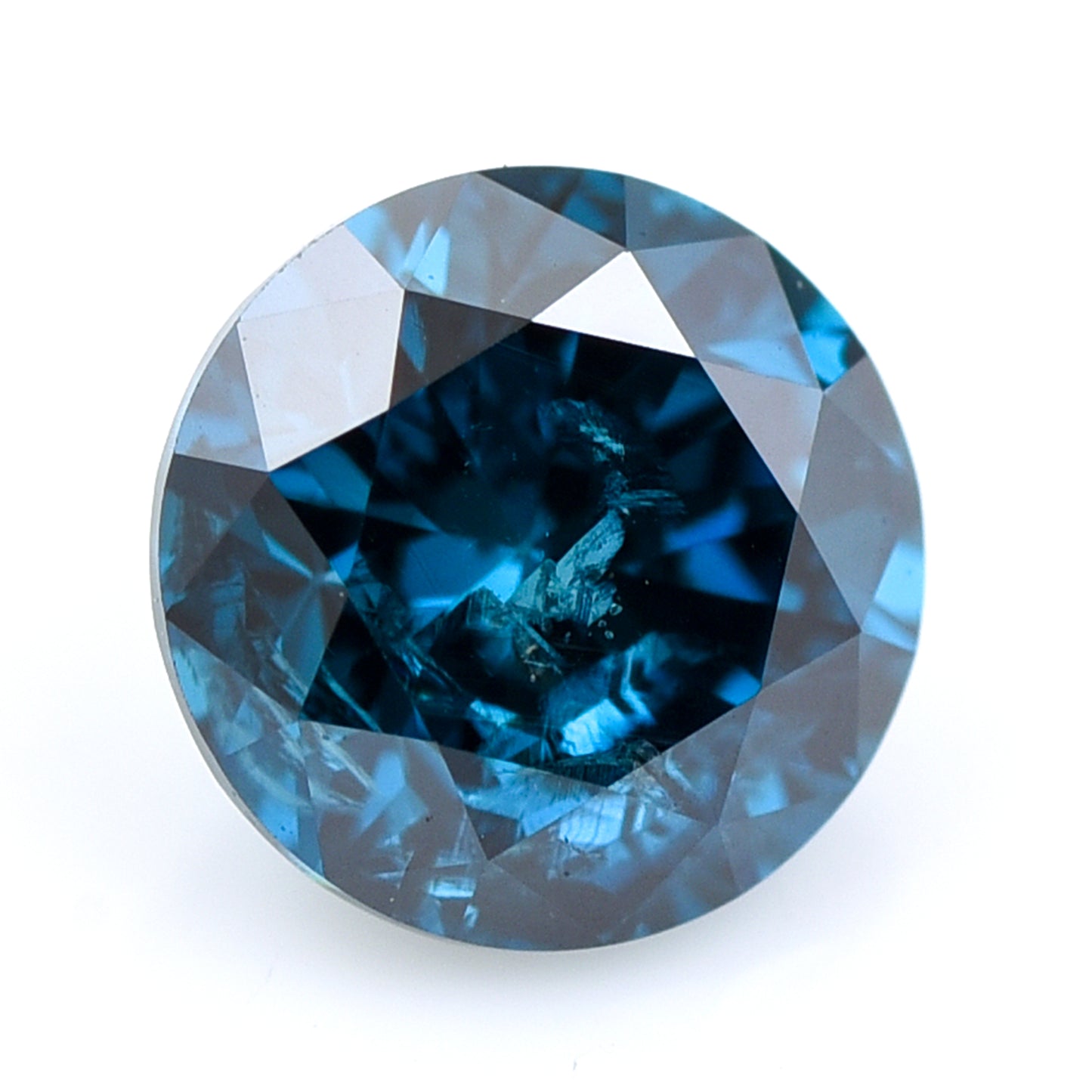0.4 Blue Diamond Round Loose Diamond