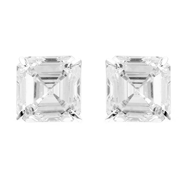 5.77 Carats Lab Grown Diamond 14K Gold Earrings