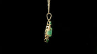 2.23 Ct Oval Emerald 14K Gold Pendant