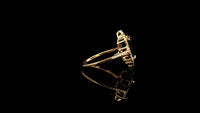 3.23 Ct Octagon Natural Sapphire 14K Gold Ring
