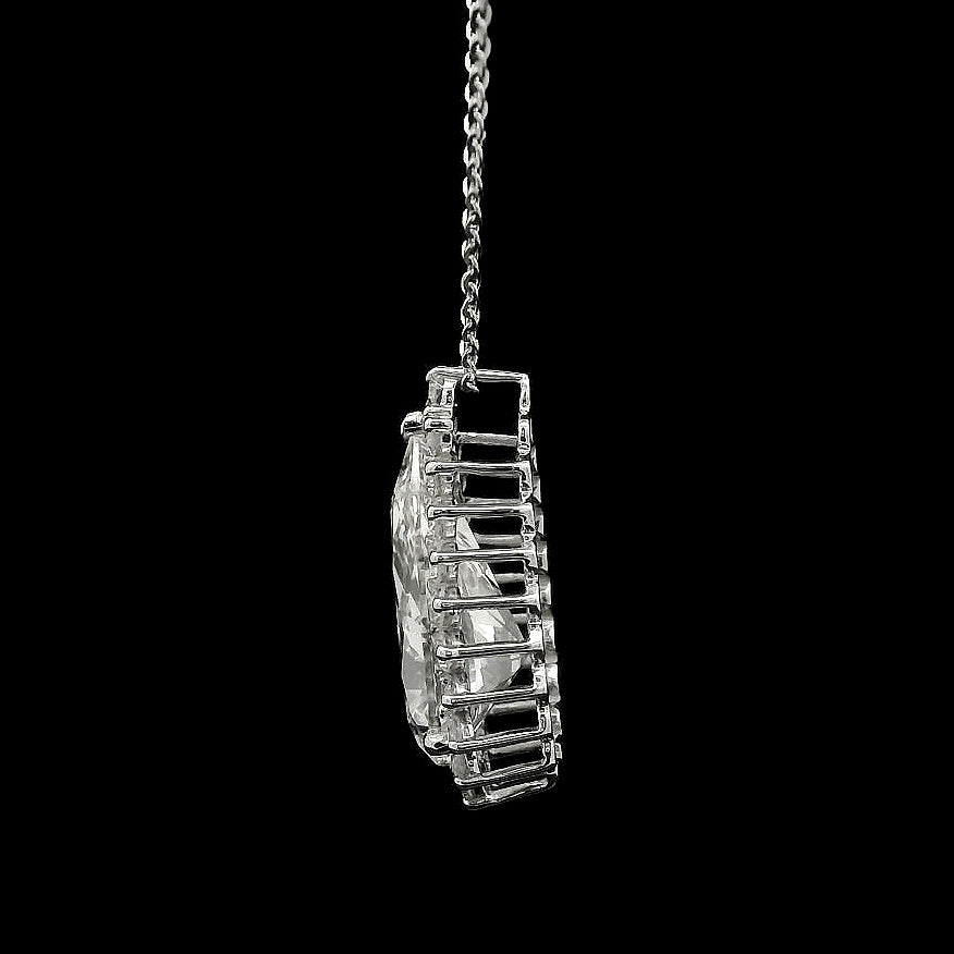 5.34 Carats Lab Grown Diamond 14K Gold Pendant