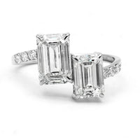 3.70 Carats Lab Grown Diamond 14K Gold Ring