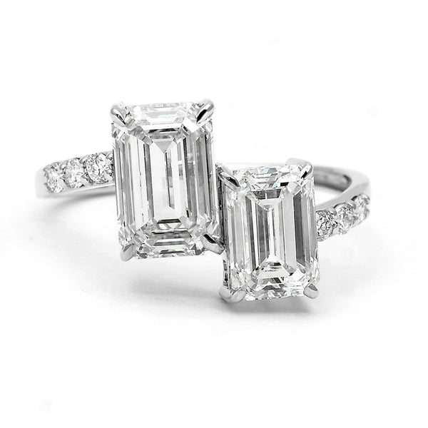 3.70 Carats Lab Grown Diamond 14K Gold Ring