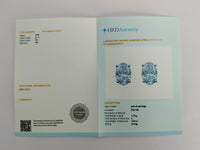 3.07 Carats Lab Grown Diamond 14K Gold Earrings
