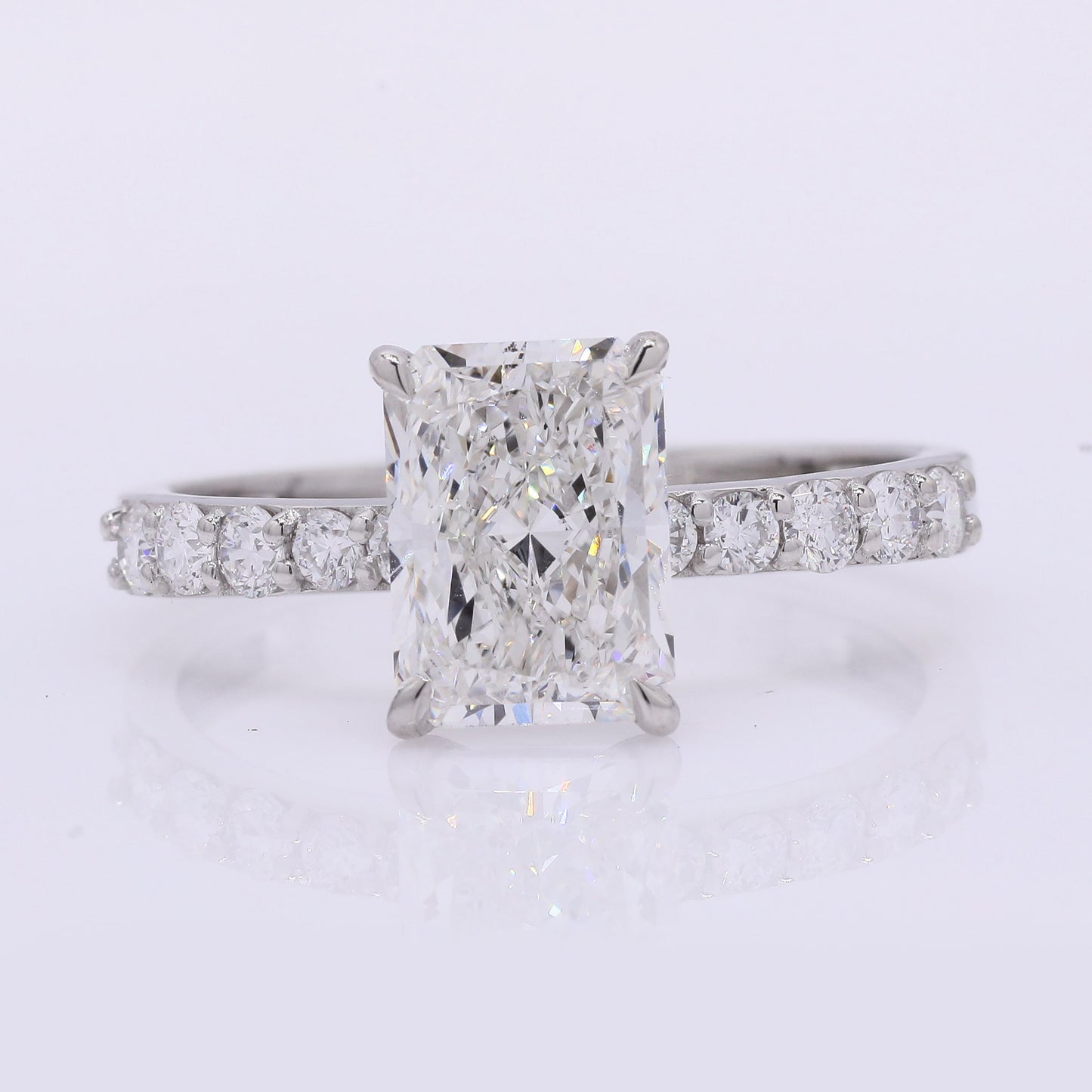 2.32 Carats Lab Grown Diamond 950 Platinum Ring