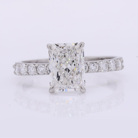 2.32 Carats Lab Grown Diamond 950 Platinum Ring