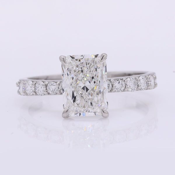 2.32 Carats Lab Grown Diamond 950 Platinum Ring