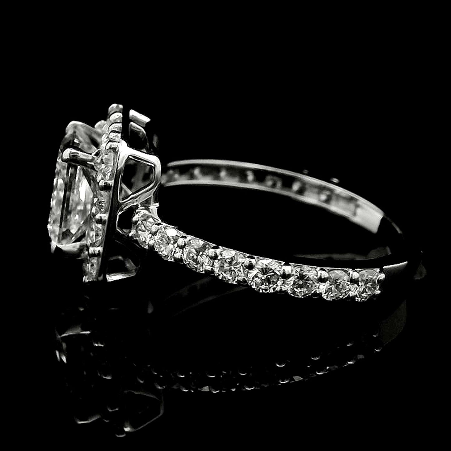2.73 Carats Lab Grown Diamond 14K Gold Ring