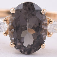 1.19 Ct Oval Natural Tourmaline 14K Gold Ring