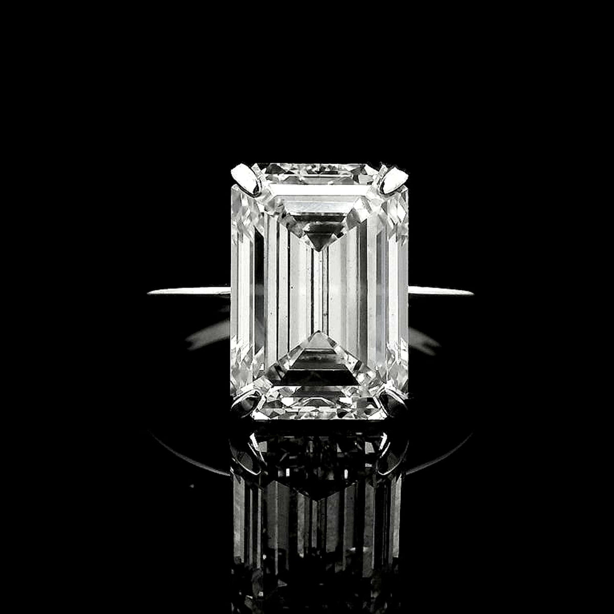 6.30 Carats Lab Grown Diamond 14K Gold Ring