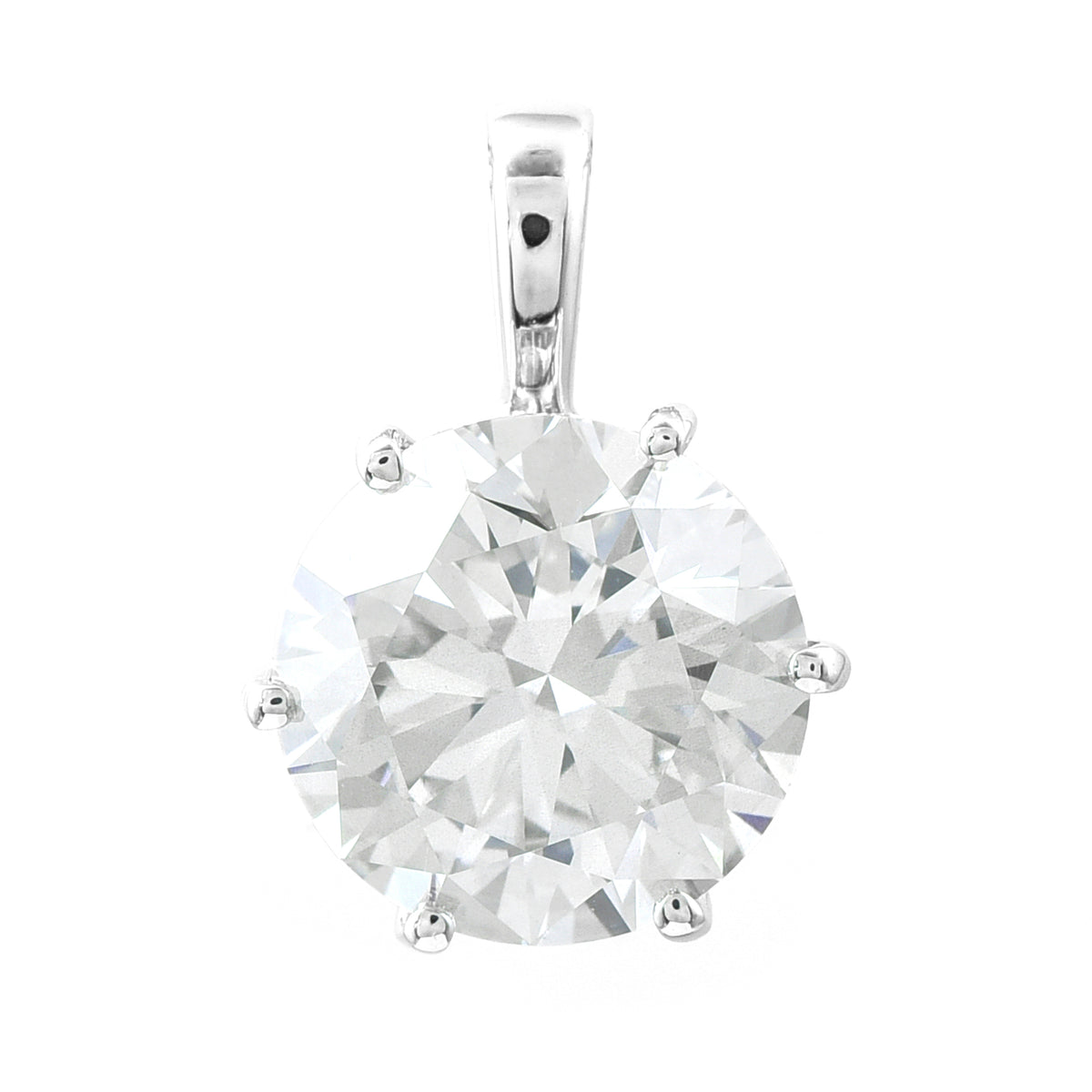 3.11 Carats Lab Grown Diamond 14K Gold Pendant