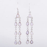 10.25 Ct Amethyst 925 Sterling Silver Earrings