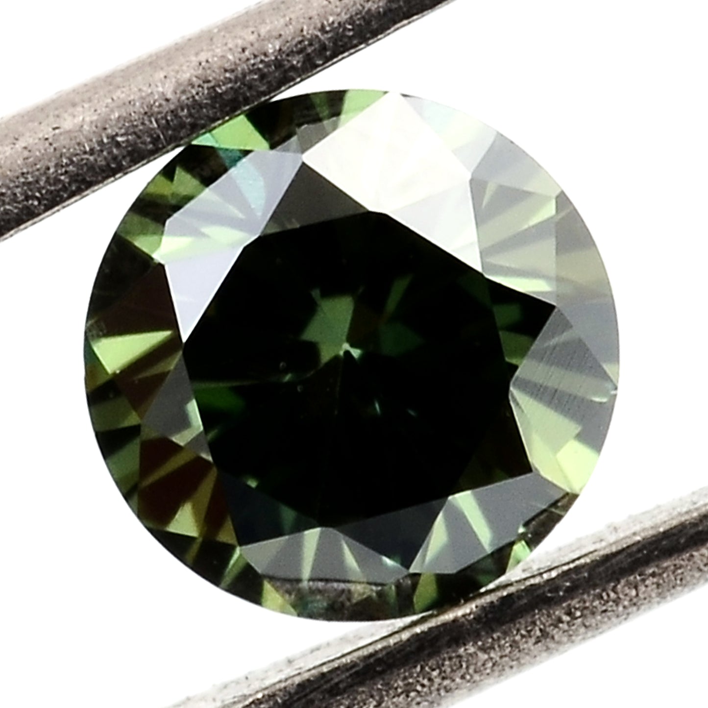 0.73 Green Diamond Round Loose Gemstone