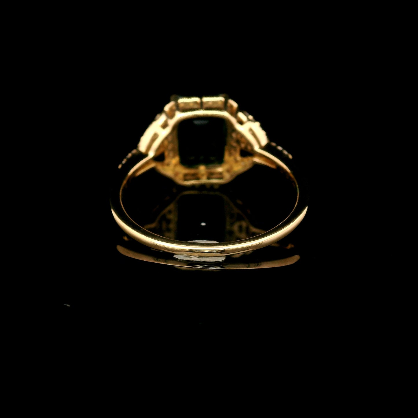 2.13 Ct Octagon Lab Grown Emerald 14K Gold Ring