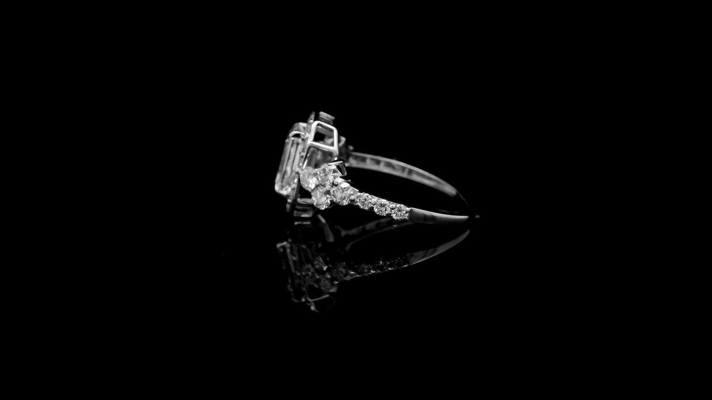 2.62 Carats Lab Grown Diamond 14K Gold Ring