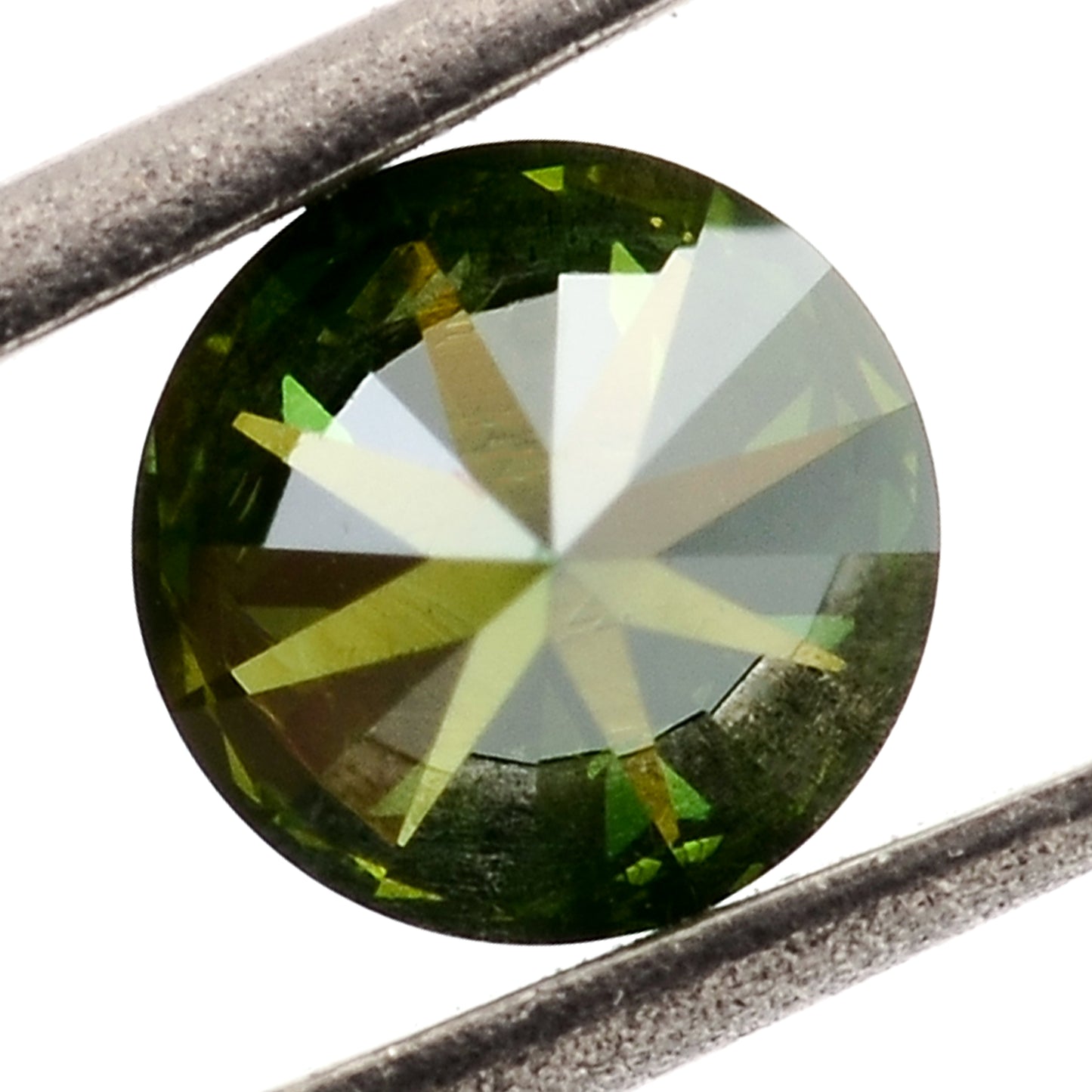 0.71 Green Diamond Round Loose Gemstone