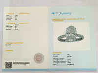 2.87 Carats Lab Grown Diamond 14K Gold Ring