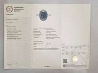 8.31 Ct Oval Blue Sapphire 18K Gold Ring
