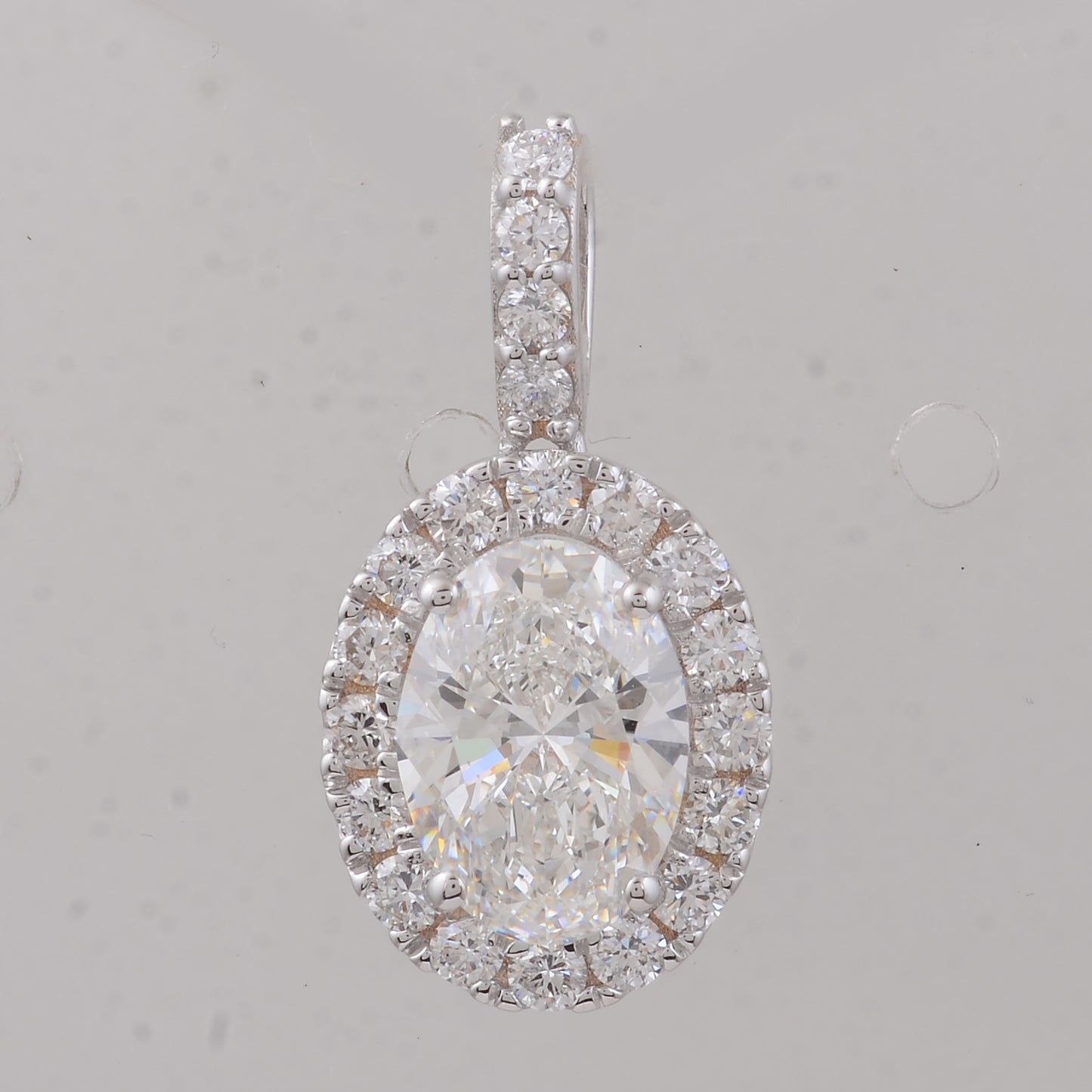 2.30 Carats Lab Grown Diamond 14K Gold Pendant