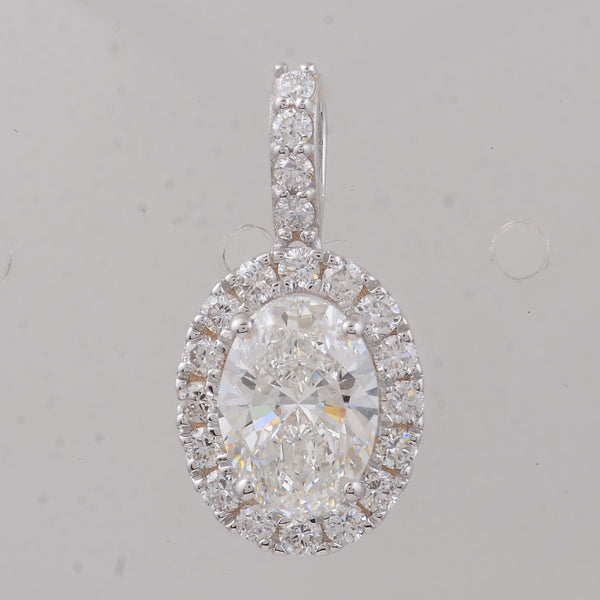 2.30 Carats Lab Grown Diamond 14K Gold Pendant