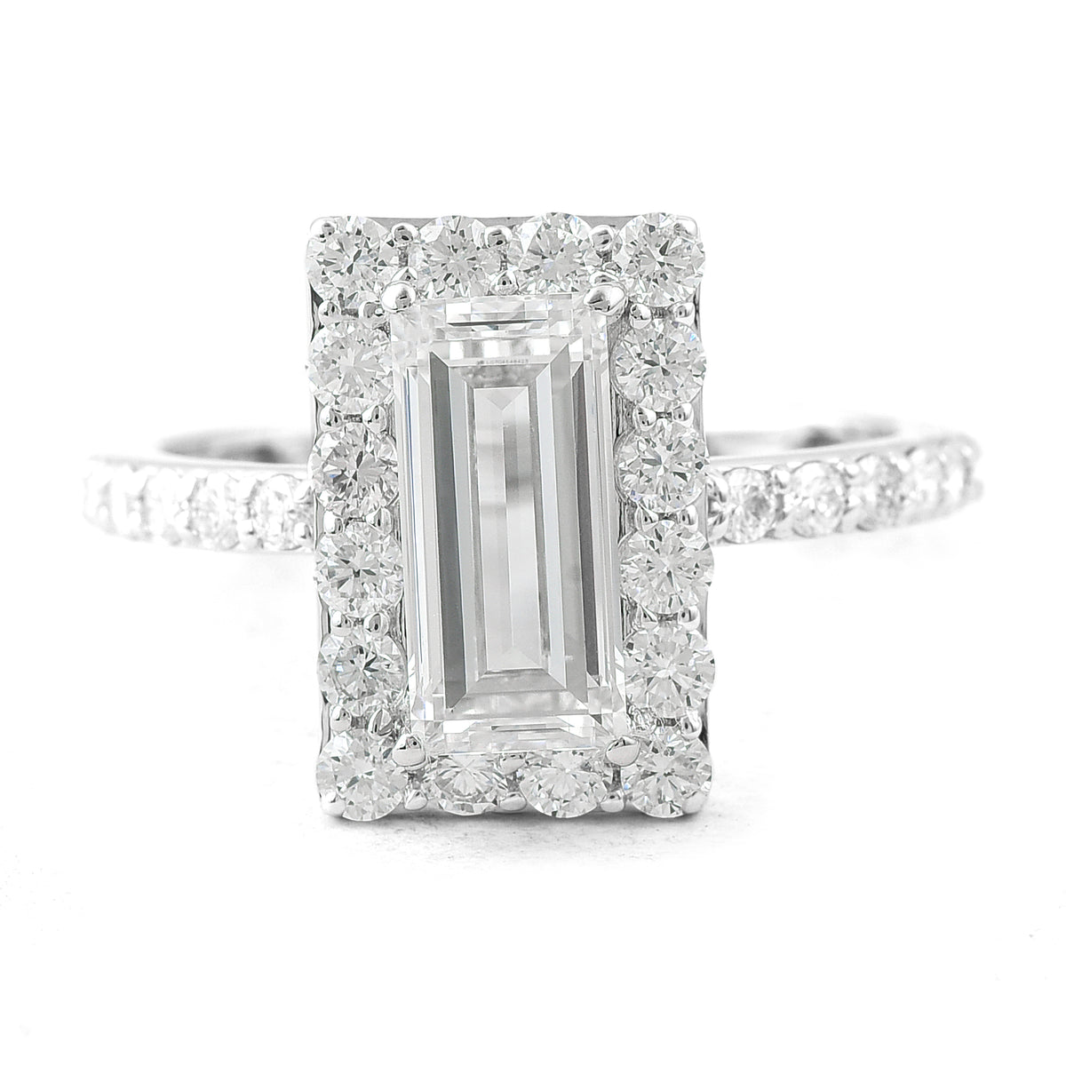 2.62 Carats Lab Grown Diamond 14K Gold Ring