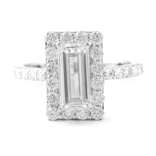 2.62 Carats Lab Grown Diamond 14K Gold Ring
