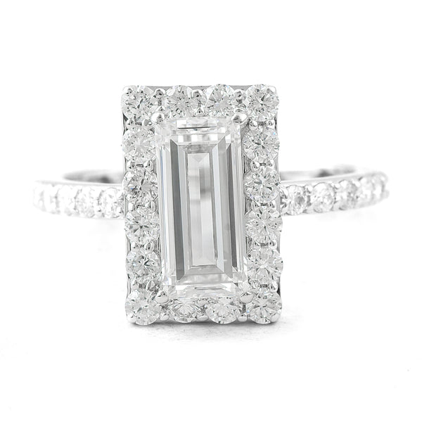 2.62 Carats Lab Grown Diamond 14K Gold Ring
