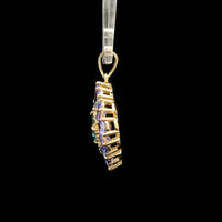 2.59 Ct Square Tourmaline 14K Gold Pendant