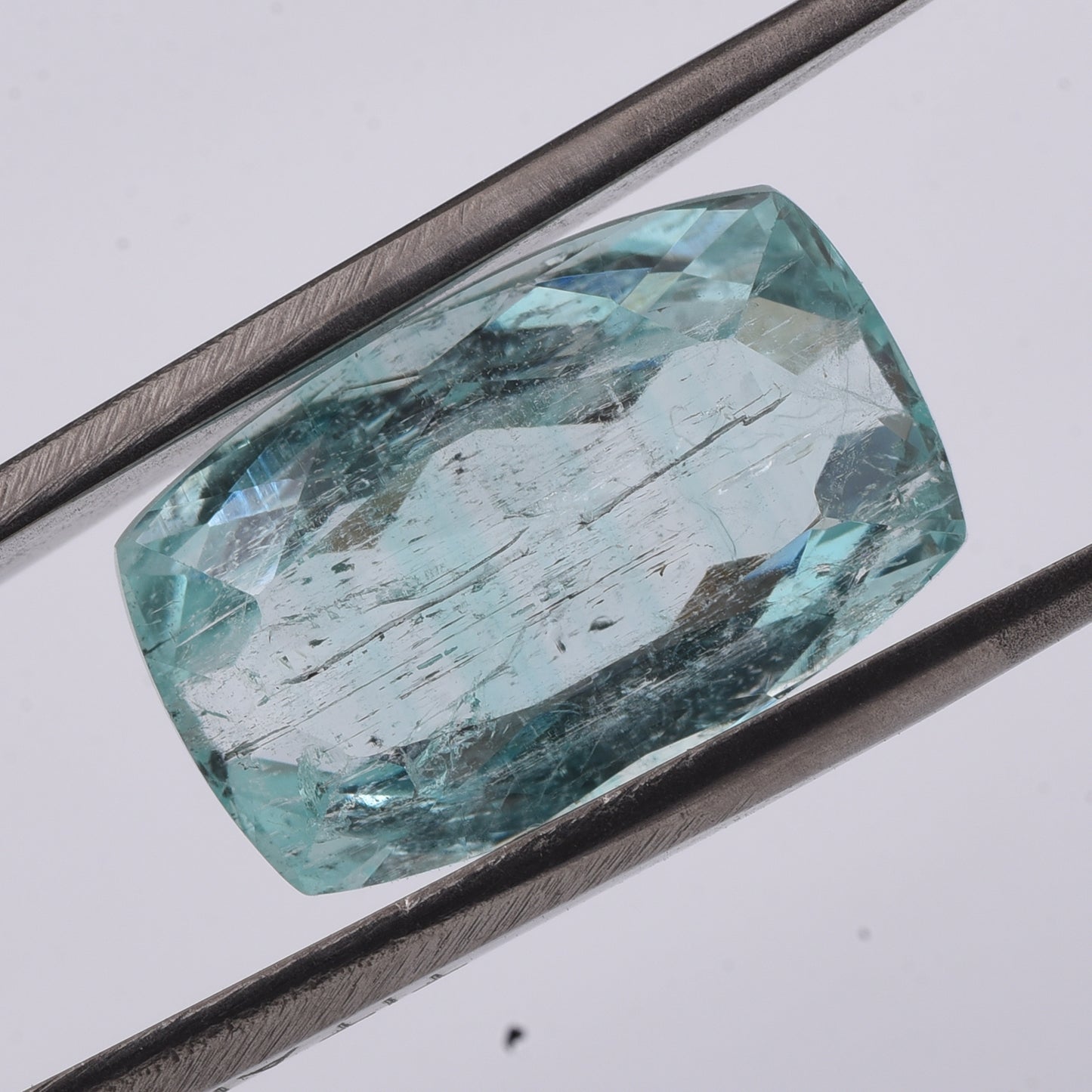 8.57 Natural Beryl Emerald Rectangular Cushion Mixed Cut Gemstone