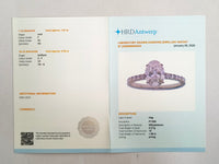 1.86 Carats Lab Grown Diamond 950 Platinum Ring