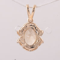 1.42 Ct Oval Tourmaline 9K Gold Pendant