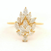 0.95 Ct Marquise Diamond 14K Gold Ring