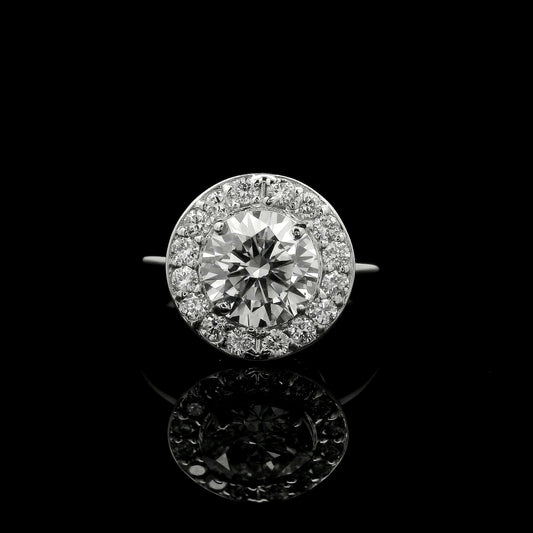 2.11 Carats Lab Grown Diamond 14K Gold Ring