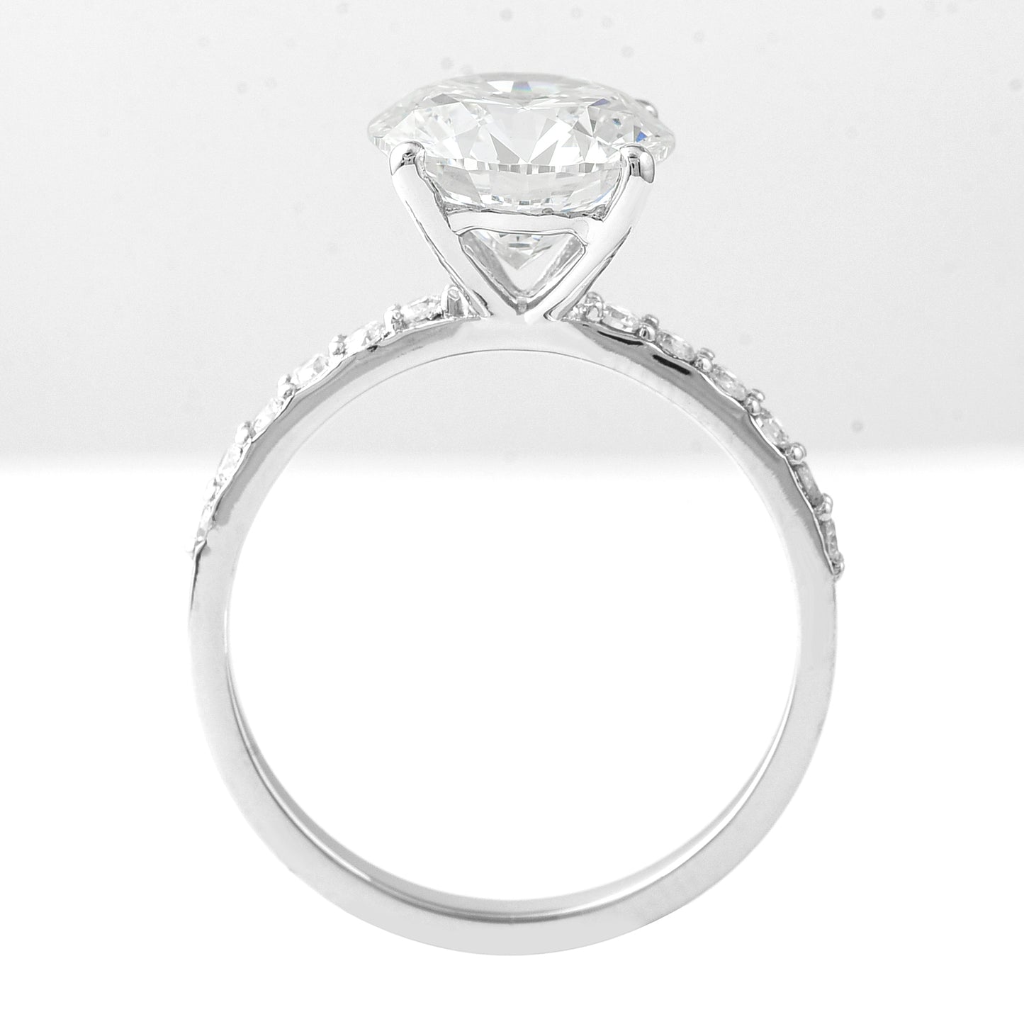 3.15 Carats Lab Grown Diamond 950 Platinum Ring