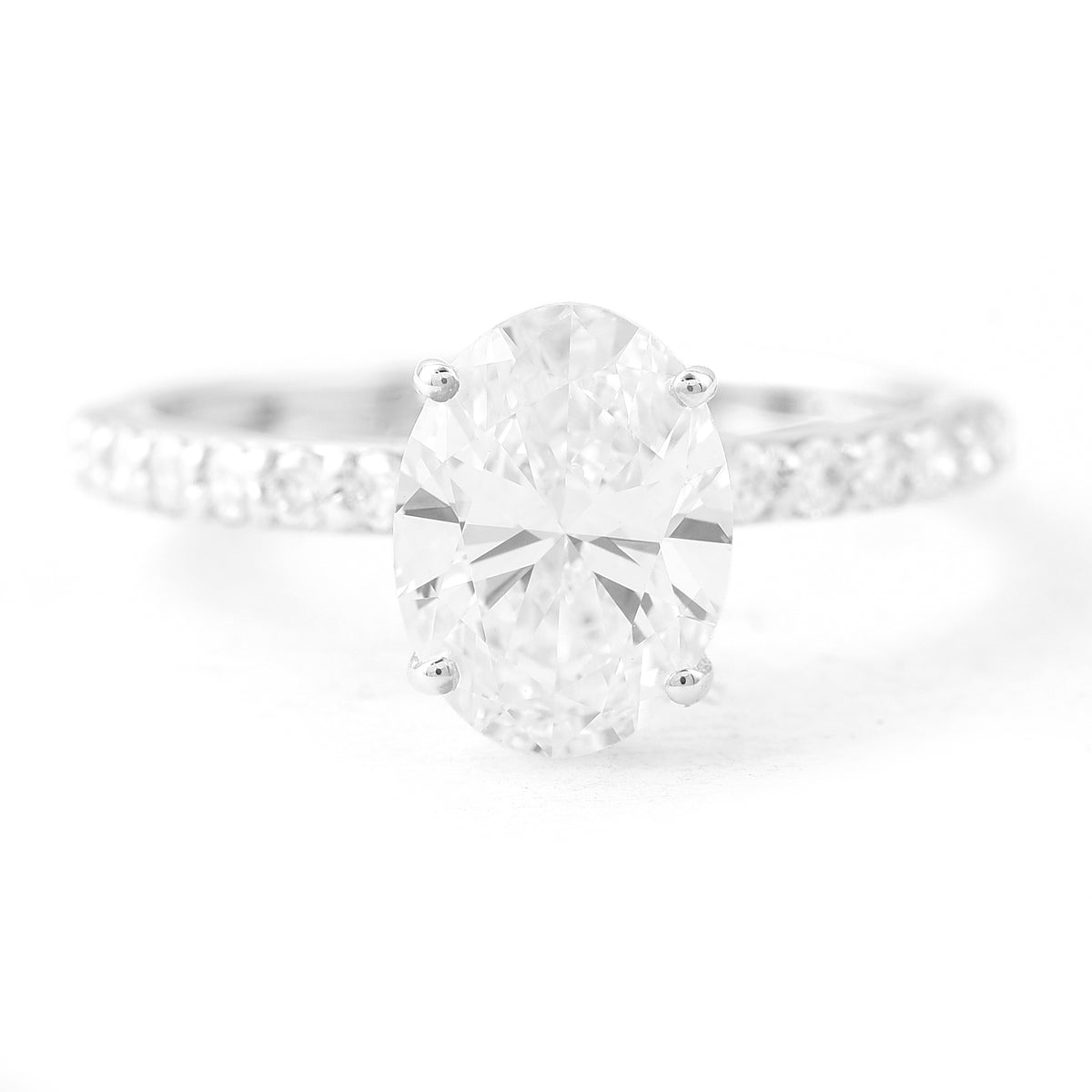 2.33 Carats Lab Grown Diamond 14K Gold Ring