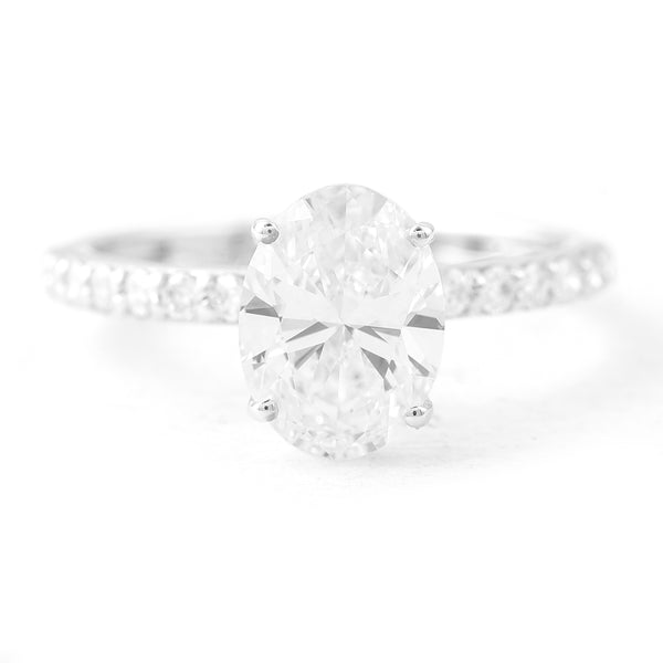 2.33 Carats Lab Grown Diamond 14K Gold Ring