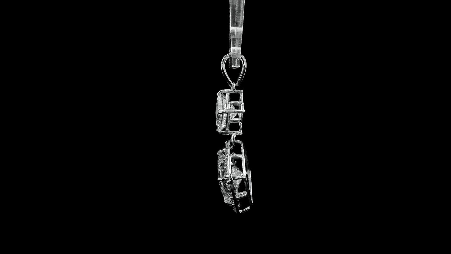 3.10 Carats Lab Grown Diamond 14K Gold Pendant