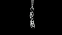 3.10 Carats Lab Grown Diamond 14K Gold Pendant
