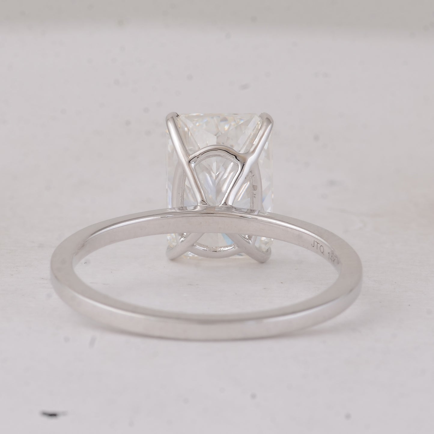 3.05 Carats Lab Grown Diamond 14K Gold Ring