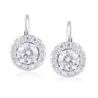2.72 ct. t.w. Moissanite Drop Earrings in Sterling Silver