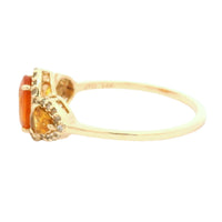 1.69 Ct Oval Multi Sapphire 14K Gold Ring