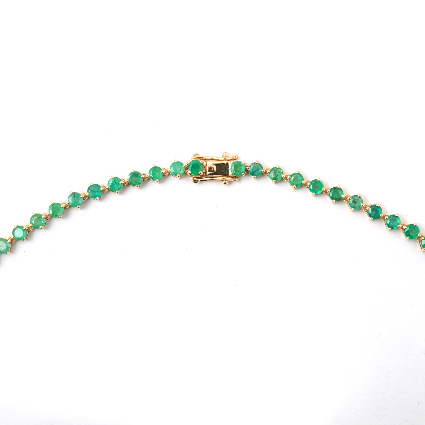27.83 Ct Natural Emerald 14K Gold Necklace