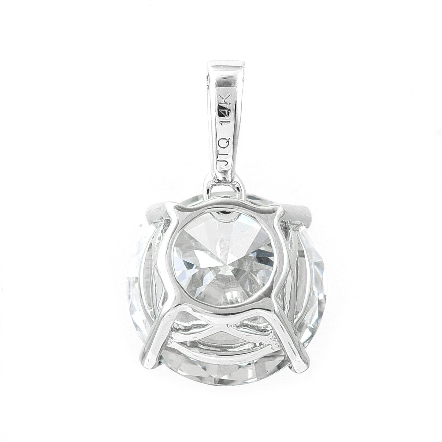 3.10 Carats Lab Grown Diamond 14K Gold Pendant