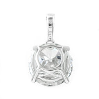 3.10 Carats Lab Grown Diamond 14K Gold Pendant