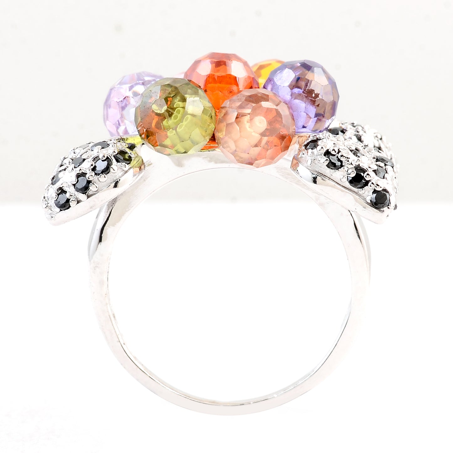 24.34 Ct Cubic Zirconia 925 Sterling Silver Ring