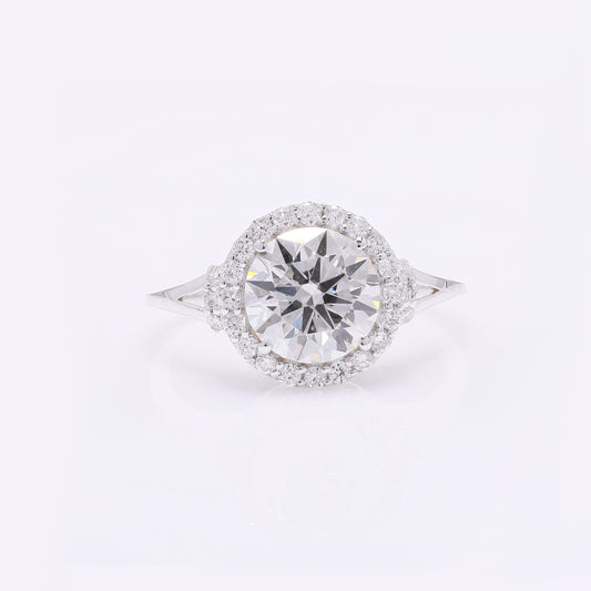 2.40 Carats Lab Grown Diamond 14K Gold Ring